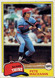 1981 Topps Baseball Cards      509     Pete Mackanin